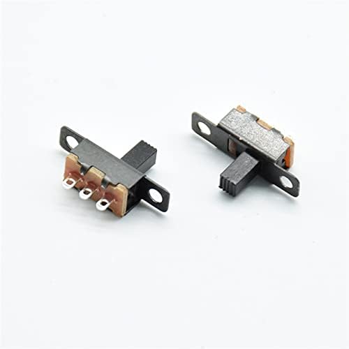 Bienka Micro Switch 20pcs 5V 0,3A Mini tamanho preto SPDT Slide interruptor para pequenos interruptores de energia