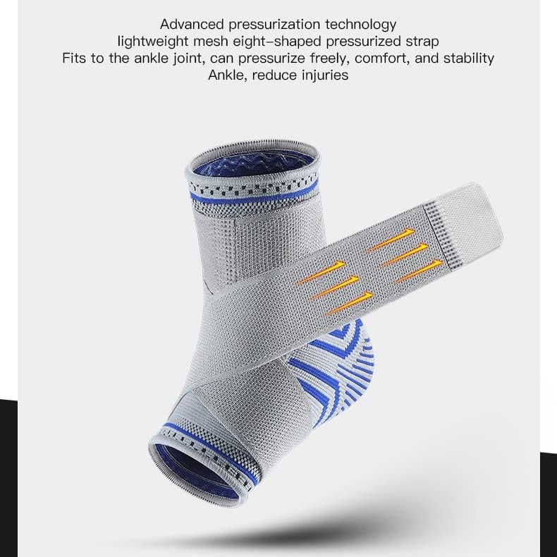 Liruxun 1 PCS Tornozelo suporta manga de compressão de bandagem respirável para meias esportivas de