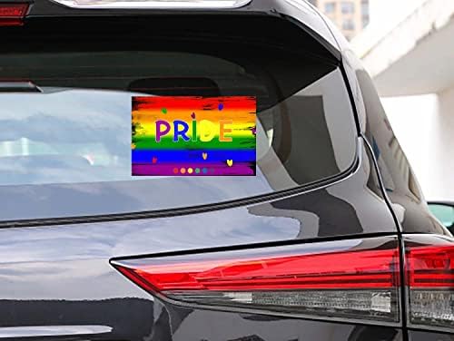 2 pic orgulho arco -íris lgbt sticker adesivo decalque, arco -íris igualdade listrada gay lesbian bissexual