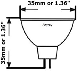 Anyray -bulbs 24V 20 watts MR11 20W Halogen inundador Lâmpada de fibra óptica de fibra óptica 24volts A1873Y
