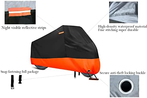 Capa de motocicleta para uso ao ar livre, acessórios para motocicletas Proteção à prova de sol e à prova