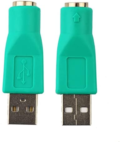 SOLustre 10pcs USB a PS/ 2 Adaptador Ps/ 2 Teclado ao Adaptador de conversor USB USB Male para fêmea Adaptador