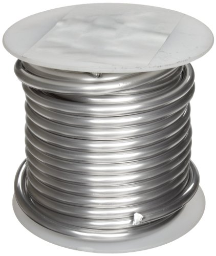 Alumínio 1100 arame, recozido, bobo de 1 lb, 22 awg, 0,025 de diâmetro, 1575 'de comprimento