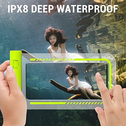 Bolsa de telefone impermeável universal ipx8 capa de telefone à prova d'água para praia subaquática para celular de saco seco com cordão se encaixa em todos os telefones de até 7,2 pol.