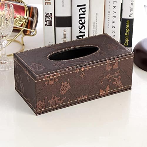 Cozla Caixa de couro de couro Cozla Box de gaveta de gaveta de papel de gaveta de papel de papel de papel com couro