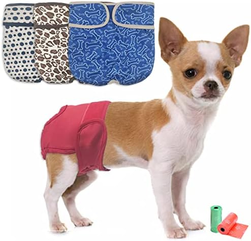 Fraldas de cães laváveis ​​de tv e fraldas de cães reutilizáveis ​​para cães de cachorrinho para cachorros