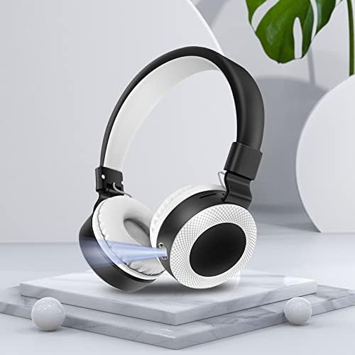 Fone de ouvido Bluetooth CAGOGO 5.1 com subwoofer HiFi retrátil, orelha totalmente fechada, inserção