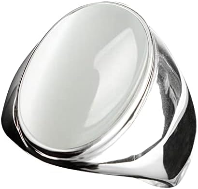 Anéis de casamento para mulheres aço inoxidável de aço artificial para olho de pedra anel de aço de titânio