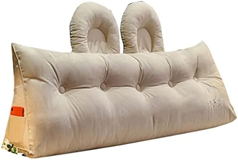 Almofadas de cabeceira de cabeceira longa com pdgjg com travesseiro lavável de travesseiro duplo