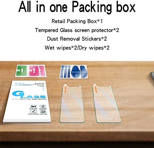 Protetor de tela Katin [2-Pack] para LG Rebel 4 LTE, LML212VL Anti-arranhão de vidro temperado, sem bolhas, dureza