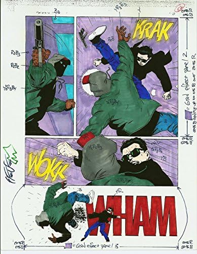 Sedução do Batman da Arte de Arma Original PG #46 assinado Steve Mattsson