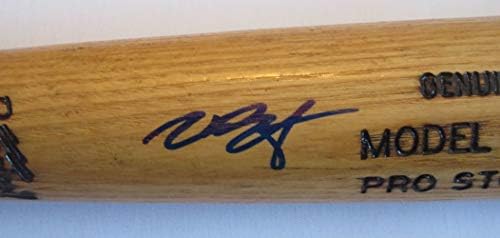 Joey Bart Autographed Game usou Louisville Slugger Bat com prova, foto de Joey assinando para nós, PSA/DNA