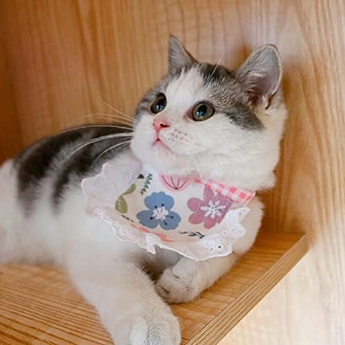 Gato cão bandana gato de gato de gato fofo gato bandana princesa estilo gato colar