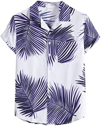 XXBR HAWAIIAN FLORAL CHAMISS BOTON Down Holiday Holiday Summer Summer Beach Dress Shirts