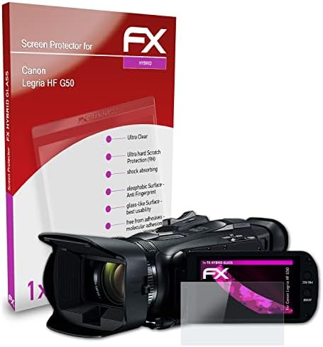 Atfolix Plastic Glass Protective Film Compatível com o protetor de vidro da Canon Legria HF G50, protetor de tela
