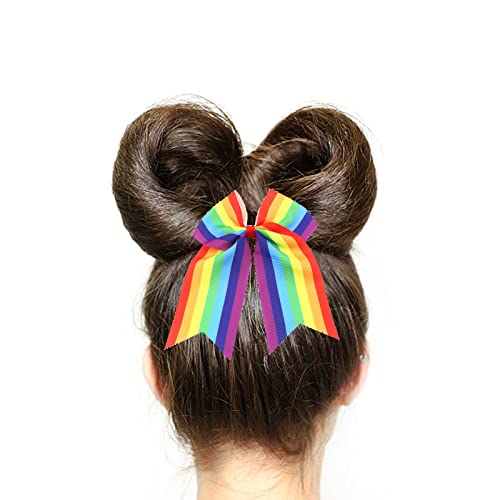 2pcs orgulho arco -íris cabelos arco -líder de torcida com líder