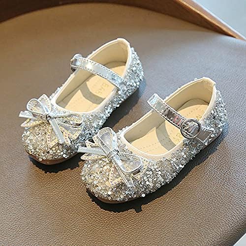 Sapatos de garotinha de criança criança Mary Jane Sapatos planos Casual Slip em sapatos planos de balé para