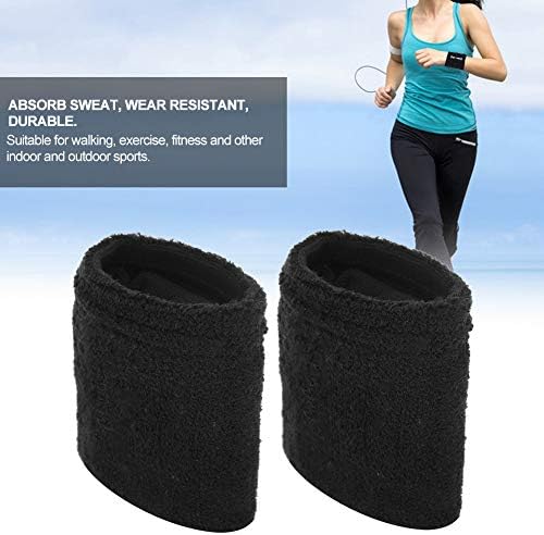 Treinando a pulseira, confortável para usar tecido de algodão 0,5 kg de carga de pulso Absorção de suor para fitness