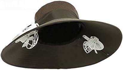 Para um chapéu de ventilador solar de acampamento de viagens esportivas ao ar livre, chapéu de aba larga de proteção