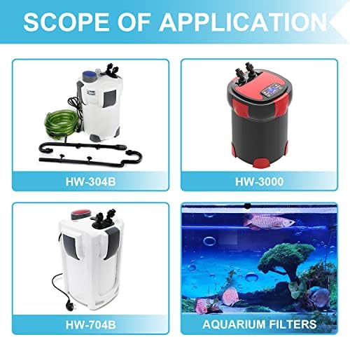 Almofadas de filtro de aquário Sponges Substituição para Sunsun HW-304B/404B/704B/3000 CF500 Filtro Pads