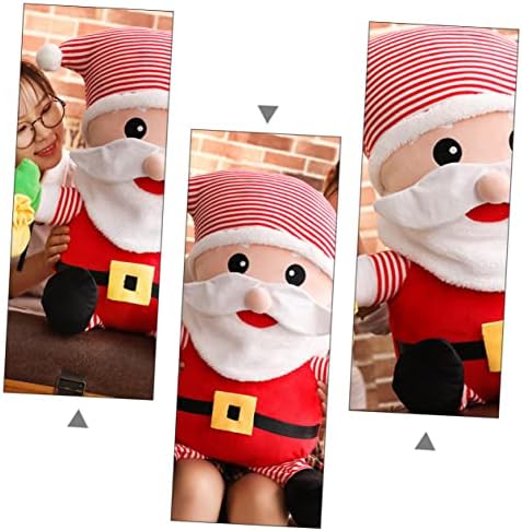Toyvian Santa Doll Kids Decor Pillow for Kids Presentes ao ar livre Estátuas de Papai Noel Doll de Natal Doll Papai