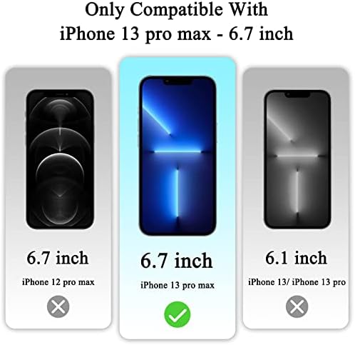 WYQLTD [3 pacote] para iPhone 14 Plus Screen Protector, Vidro temperado 9h Duridade Scratch