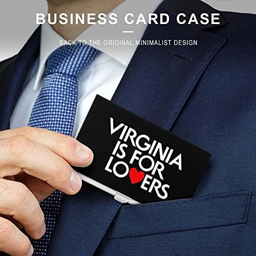 Virginia é para os amantes Holdador de cartas de visita de alumínio Slim Wallet for Men Women