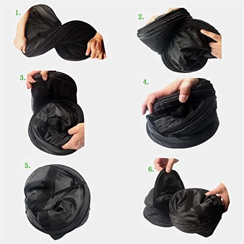 N / A Mesh de 6 camadas de secagem, dobrável, preto, fácil de transportar, com zíper, pode ser usado