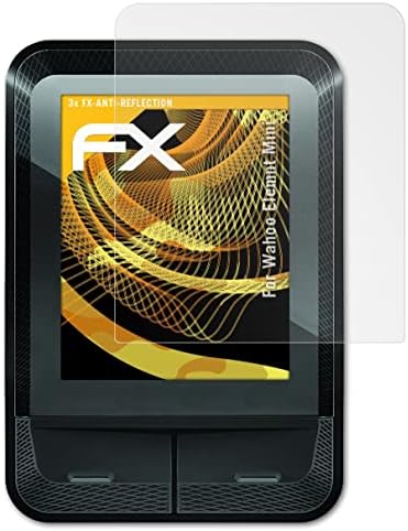 Protetor de tela AtFolix compatível com Wahoo Elemnt Mini Screen Protection Film, Filme de Protetor FX Anti-Reflexivo e de Absorção de Choque