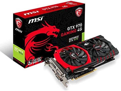 MSI Gaming GeForce GTX 970 4GB OC DirectX 12 VR pronto
