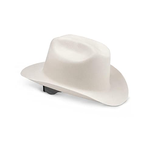 Jackson Segurança 19500 Chapéus de fora da lei ocidental, estilo de borda ocidental, branco