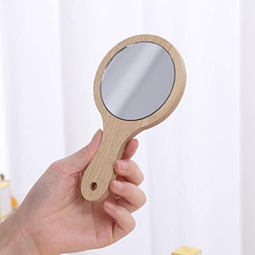 Lurrose 6pcs espelho de mão espelho manual espelho espelho de mão espelho de mão com alça de maça