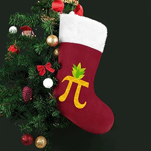 Engraçado Pi-Neapple Pi Dia de Natal Lareira da Árvore de Natal com Decoração de punho curto para festa
