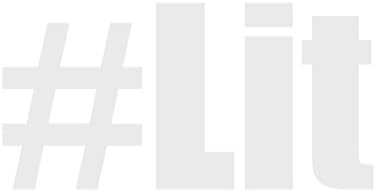 Hashtag de hashtag aplicável Lit Bold Text - Decalque de vinil para uso ao ar livre em carros,