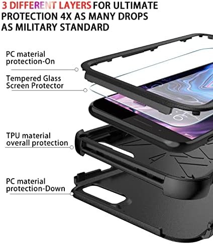 Diverbox projetado para iPhone 8 Plus Caso iPhone 7 Plus Case com protetor de tela Casos resistentes