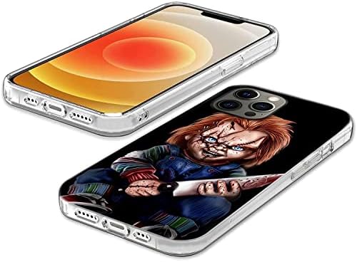 Compatível com o iPhone 11 Case Halloween Chucky Classic Horror Movie Blood Rubber Shock Soft TPU