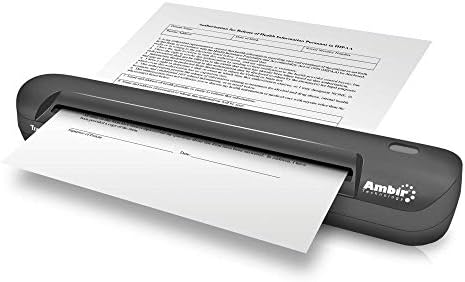 Ambir Travelscan Pro 600 Simplex Document Scanner com cartão de visita Ambirscan para Windows PC