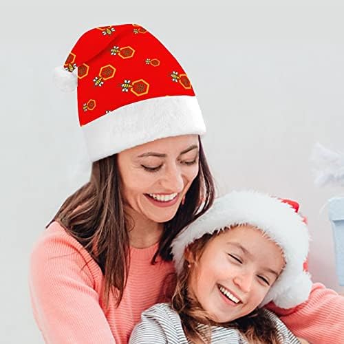 Salve as abelhas engraçadas chapéu de Natal Papai Noel Chapé