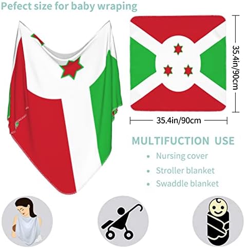 Bain Burundi Baby Blanket Recebendo Bergo para Capa de Swaddle Infantil