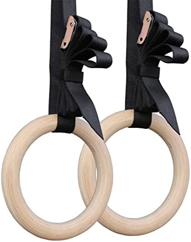 DHTDVD 1 par de anéis de ginástica puxam anel de ginástica para treinamento de força de condicionamento