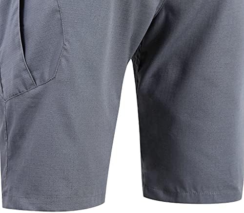 Carga curta para homens, clássico ajuste meio rápido seco atlético Multi-bolso shorts massados ​​2022