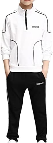 Conjunto de moda ativa dos meninos TTAO Zip Sorto ativo Sweatshirt com Trouser 2piece Athletic Sports
