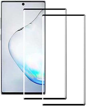 Compatível para Samsung Galaxy Note 10 Protetor de tela, cobertura de tela inteira, HD de dureza 9H, bordas curvas 3D, instalação fácil, protetor de tela de vidro temperado sem bolhas para Samsung Galaxy Note 10