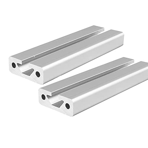 Mssoomm 2 pacote 1540 Comprimento do perfil de extrusão de alumínio 25,2 polegadas / 640mm prata, 15 x 40mm