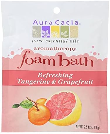 AURA CACIA Refrescante Tangerina e toranja aromaterapia Bath | 14 onças. Jarra