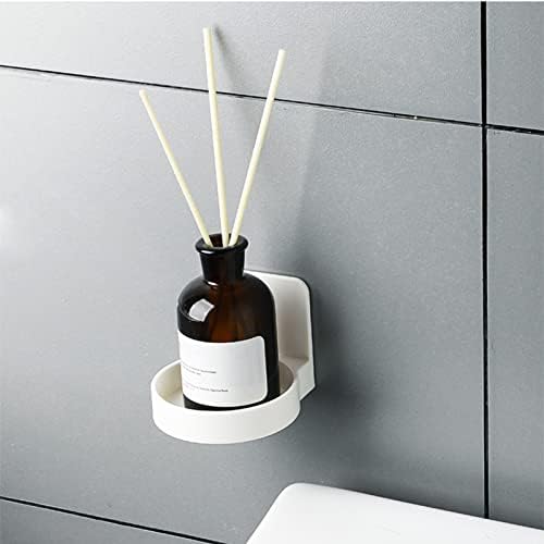 Gifzes Montada na parede Titular de xícara de banheiro autoadesivo criativo multiuso use rack de copo de garrafa para banheiro de cozinha Branco branco