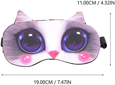 Vorcool olho dormindo animal fofo olho de olho criativo gato de cegão máscaras de dormir capa para crianças meninas