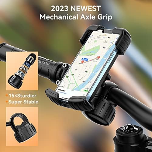Montagem de telefone para motocicleta POSIKO, suporte de celular ajustável por suporte de bicicleta,