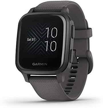 Garmin Venu Sq Music, GPS Smartwatch com tela sensível ao toque brilhante, apresenta música e até 6 dias de duração da bateria, preto