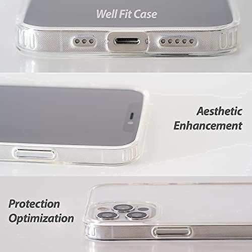 Dome Glass [Whitestone Special Bundle] iPhone 12 Pro Max Premium com Dome Clear Case para Apple iPhone 12 Pro
